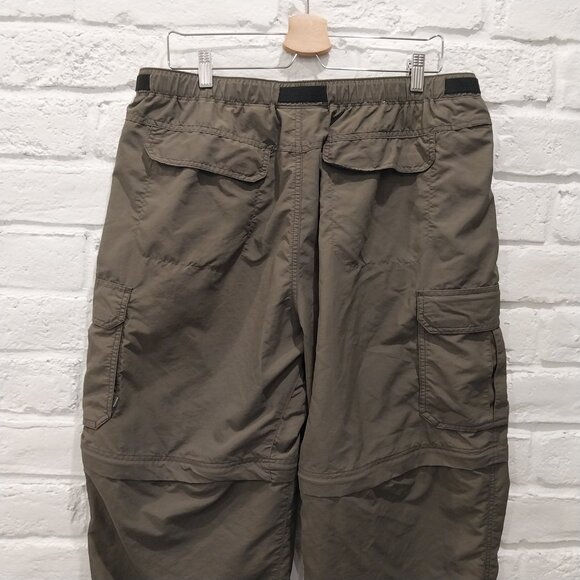 REI Convertible Pants Shorts Mens XL Green Zip Off Nylon Cargo Hiking W35 L31 - Picture 6 of 15